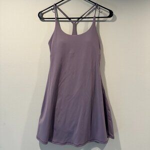XS Lilac Purple Halara Fit and Flare Dress with Bodysuit and Pockets